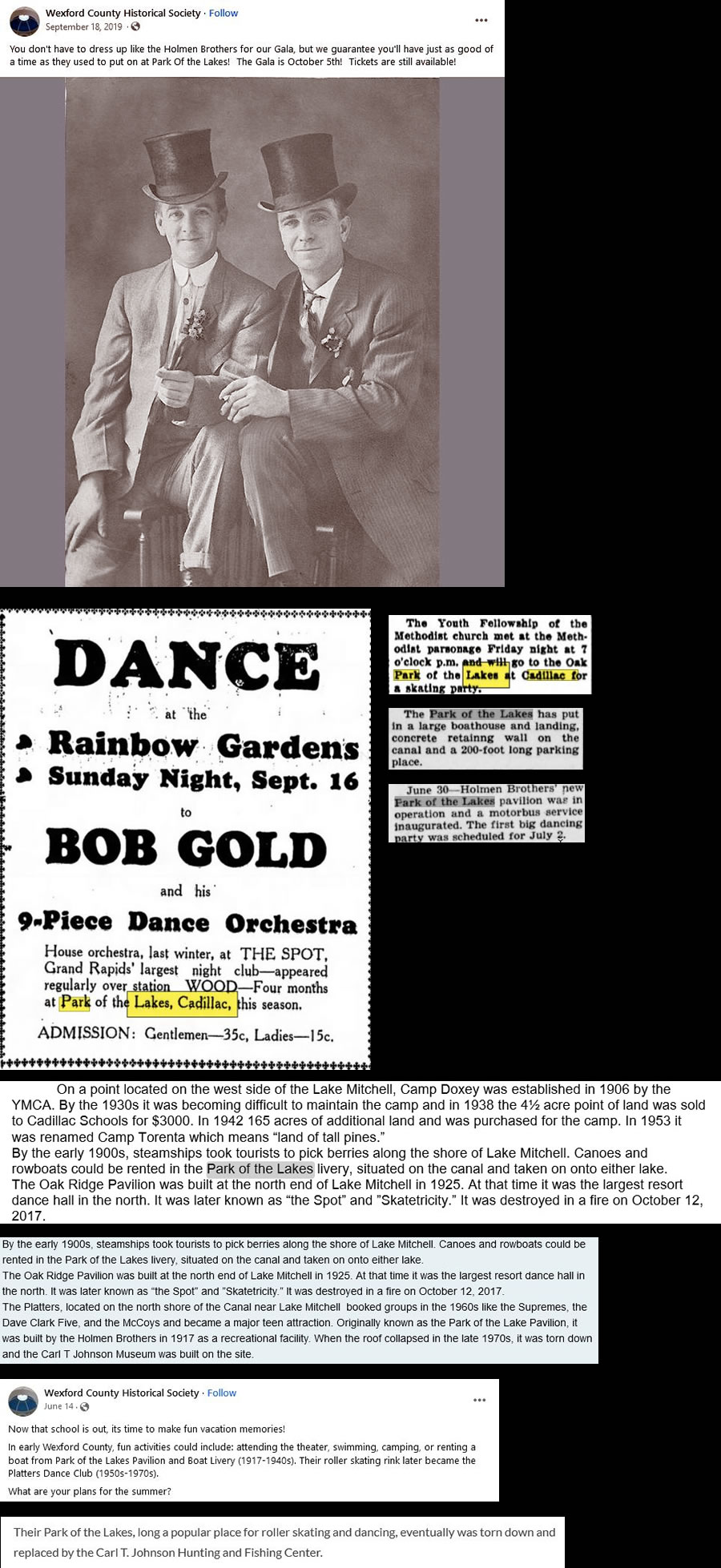 Park of the Lakes Pavilion - Info Snippets From All Over (newer photo)